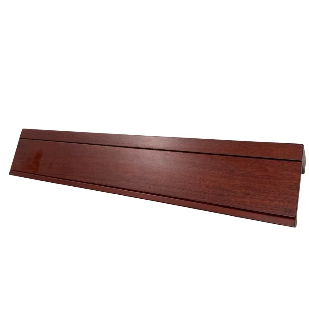 Pottery Barn Holman Picture Ledge Shelf 24in Alderwood Mahogany AS IS